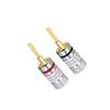 24K Musical Sound Banana Plug Gold Plated for Speaker Wire Nakamichi Banana Plug Pin Screw Type Banana Connectors Plugs Jack