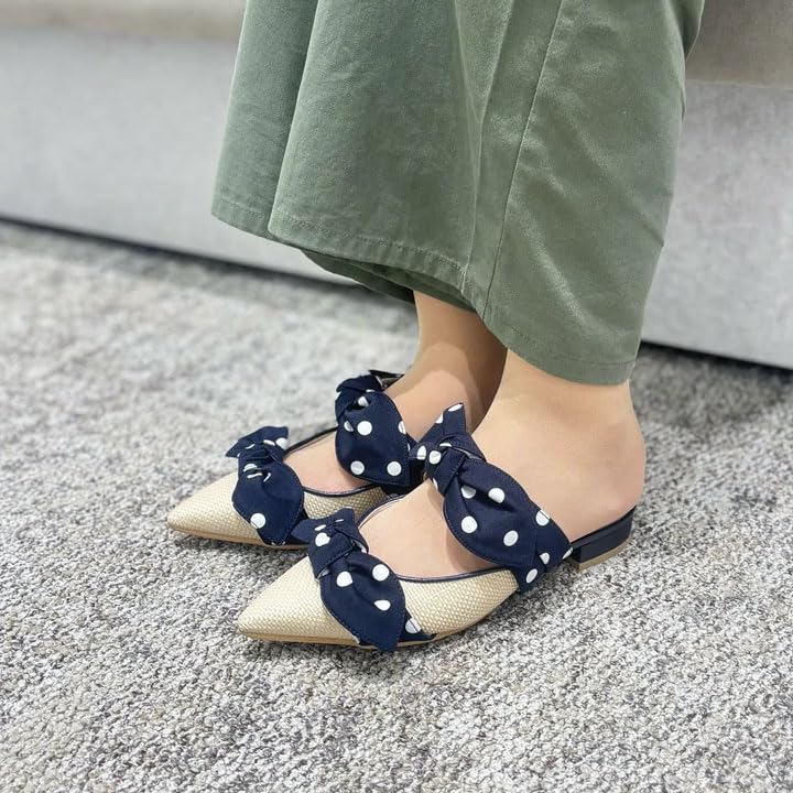 Lav hæl flat laget i størrelse 131015100011 [Diana] sko, Japan, svart, M,