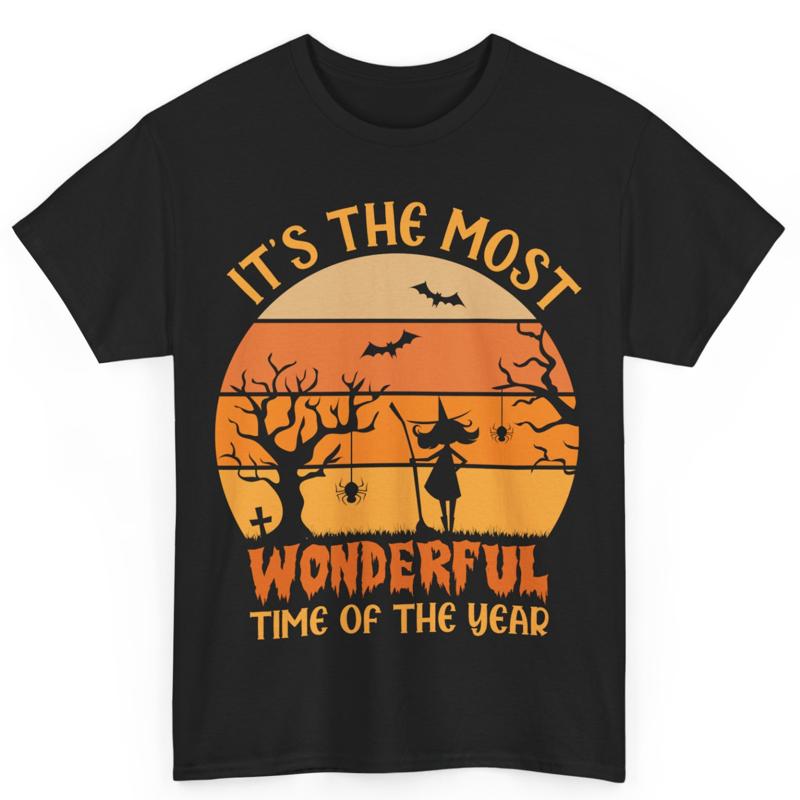 Halloween It'S The Most Wonderful Time In Year Cotton T Shirt