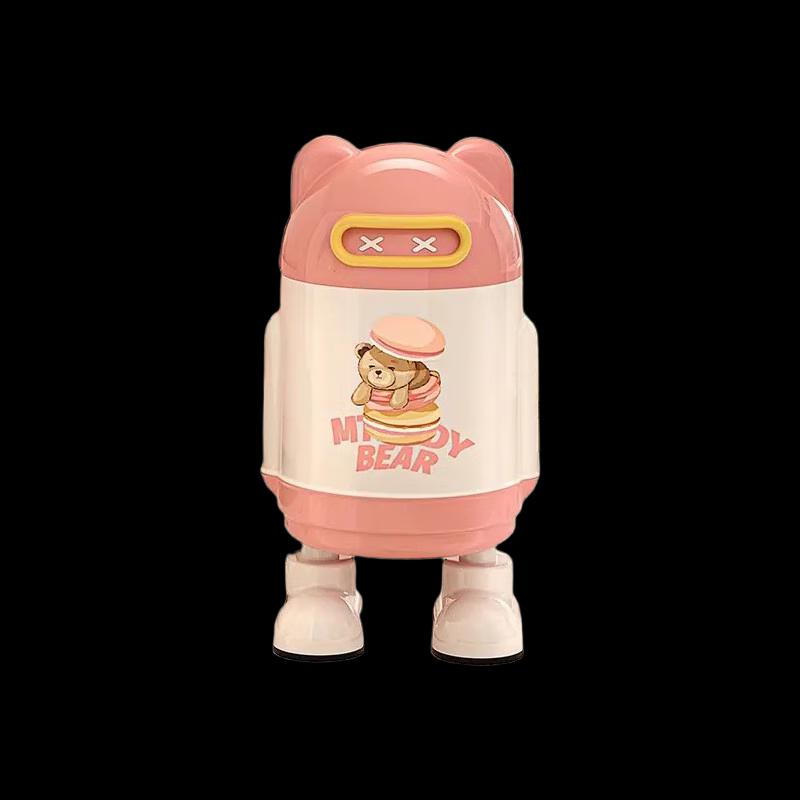 Cute Flip-Top Waste Bin