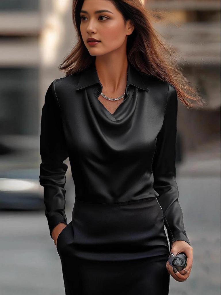2025 Independent Station Cowl Neck Print Women's Top