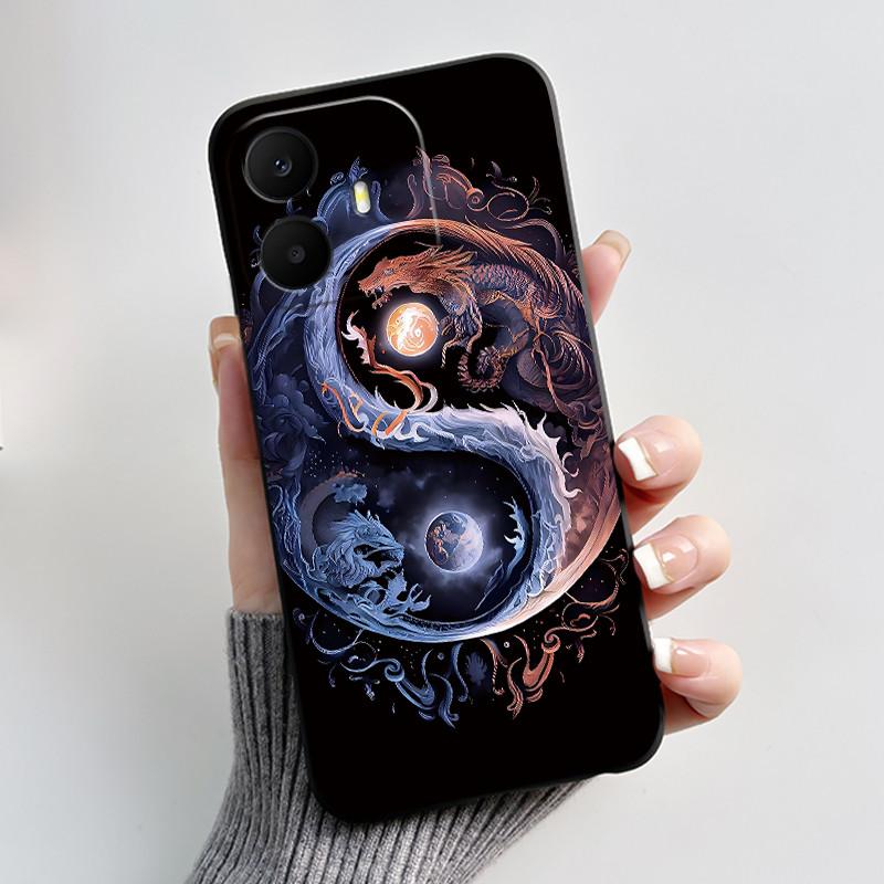 Pro pouzdro TCL K70 Roztomilé Srdíčko Králík Černé Měkké Silikonové Ochranné Zadní Kryt Pro Telefon TCL K70 Power SE TCLK70 4G 5G