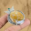 Natural Plume Agate Gemstone Pendant 925 Sterling Silver Jewelry For Women