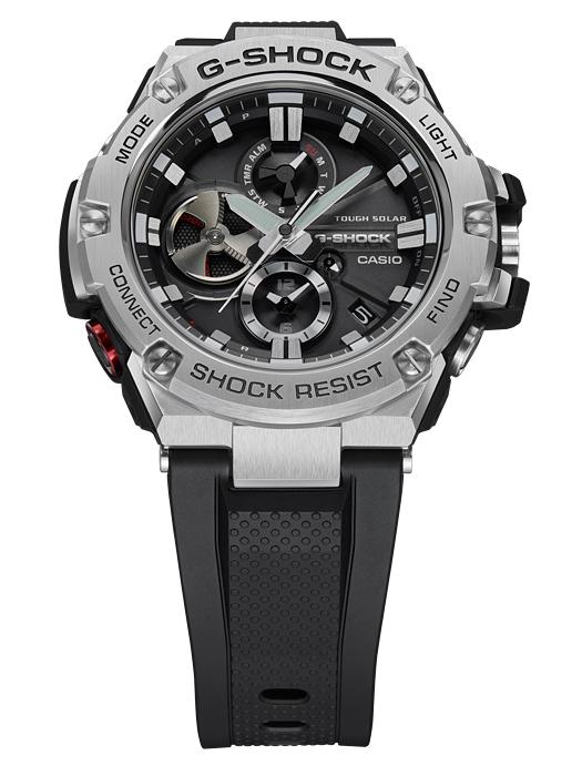 Casio Men's Stainless Steel 200M Water Resistant Shock Resistant Quartz Watch GST-B100-1A