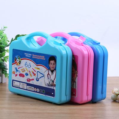 15pcs Children Doctor Suitcase Portable Plastic Medical Toy Kits Scientific Experimental Equipment Lightweight for Boy Girl Gift