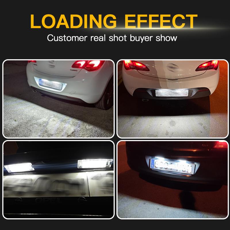 2Pcs CANbus LED License Plate Light For Alfa Romeo 147 156 159 166 Brera Giulietta Type 940 MiTo GT Spider 939 Number Plate Lamp