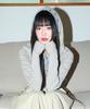 Wxt092 Kohane Striped Hoodie (Ivory)