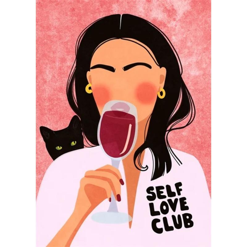 Colorful Funny Home Bathroom Girl Room Wall Decor Paintings Fruit Banana Peach Red Wine Sexy Woman Canvas Posters Wall Print Art