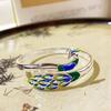 Hollow Peacock Opening Bracelet Hand Jewelry Ethnic Style Bracelet  Jewelry Gifts