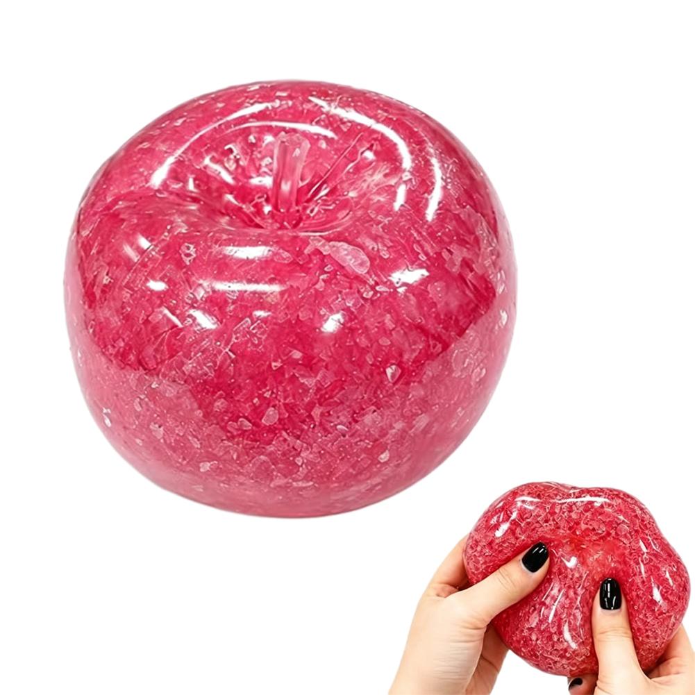 Maltose Apple Squishy Fidget Toys Colorful Stress Relief Ball Vacuum Shapeable Squeeze Toy For Anxiety Relief Desk Decor Gift