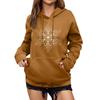 Women's Winter Christmas Printed Pullover Hooded Sweatshirt Fleece Long Sleeve Sweatshirt