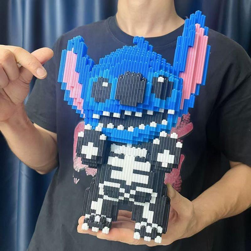 Stitch Blocks Toy Set Halloween Toys Action Figure Building Blocks Kids Toys Micro Blocks Clown Ghost Halloween Decoration Gifts