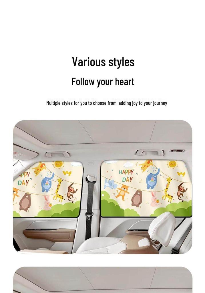 Car Privacy Blackout Curtains: Sunshade for Rear Window and Stroller