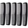 5pcs Black Hair Styling Comb, Fine Tooth Hair Comb, Heat Resistant Comb, Double Headed Hair Styling Comb