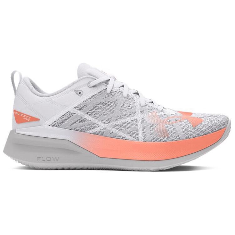 Under Armour Flow Velociti Pro Halo Grey Flare Orange Unisex Sneakers White 3027560-102