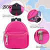 Keychain Accessory Mini Backpack Coin Purse, Scratch Resistant Zippered Compartment Bag, Waterproof Oxford Cloth Earphone Case Holder