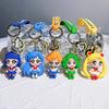 Anime Sailor Moon Characters Keychain, 5 Styles Cute Q Version Pvc Key Ring, Collectible Bag Charm Decor Gift for Girls