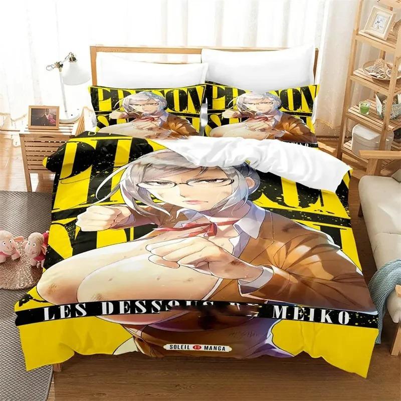 Druk 3D Prison School Anime Zestaw Pościeli Chłopcy Dziewczęta Rozmiar Twin Queen King Poszwa na Kołdrę Poszewka na Poduszkę Łóżko chłopcy Dorosły