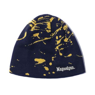MAGOODGAN Hoofddeksel 9310 Oranje Geschilderd Marineblauwe Muts