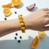 Resin Summer Dopamine Wrist Jewelry Cartoon Y2K Beaded Bracelet  Theme Park Travel Outfits