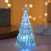 Colorful Christmas Tree Night Light Luminous Christmas Desktop Ornament Desktop LED Lamps  Kids