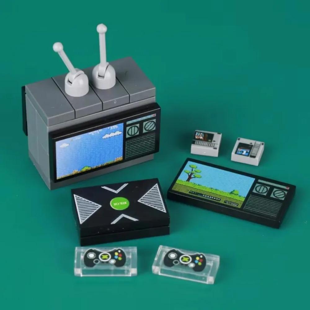 MOC City Poker Table Building Blocks Slots Ski Ball Game Console Chess Cards Game Machine Room Scene Bricks Toys Gift