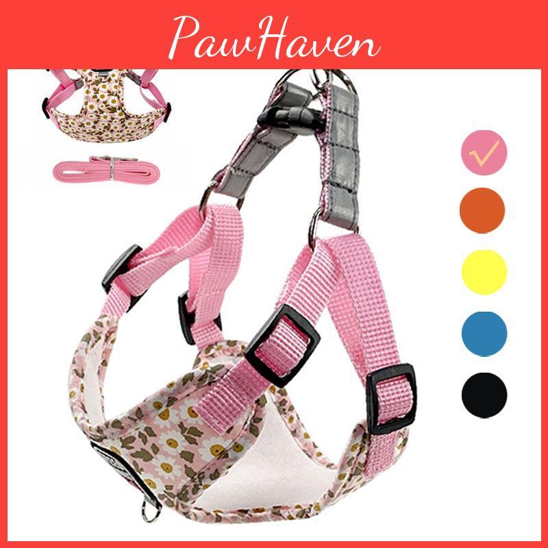 Pull Harness Leash No Dog Set For Small Medium Dog Reflective Harness Vest Walking Lead Leash For Small Dogs Chihuahua Pug