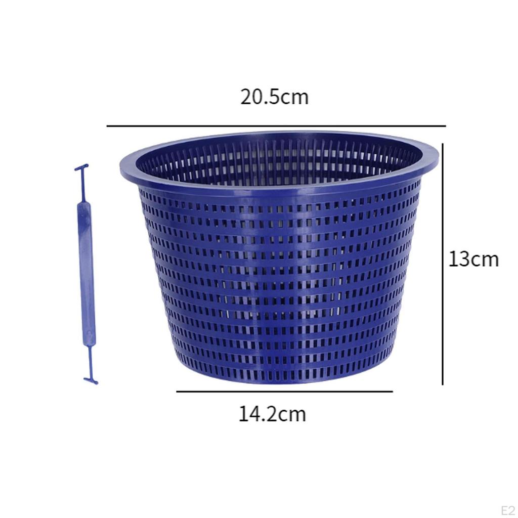Pool Strainer Pump Basket, Skimmer with Handle Parts Practical Wear Resistant Effective