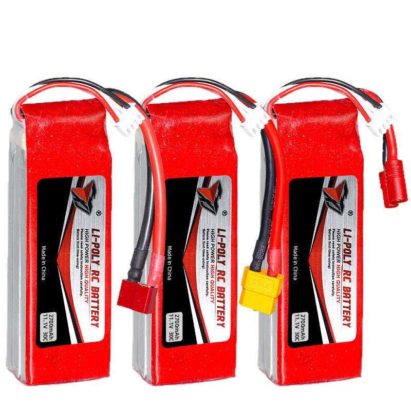 11.1V 2700mAh 30C High Discharge Lithium Battery for Model Aircraft and Drones