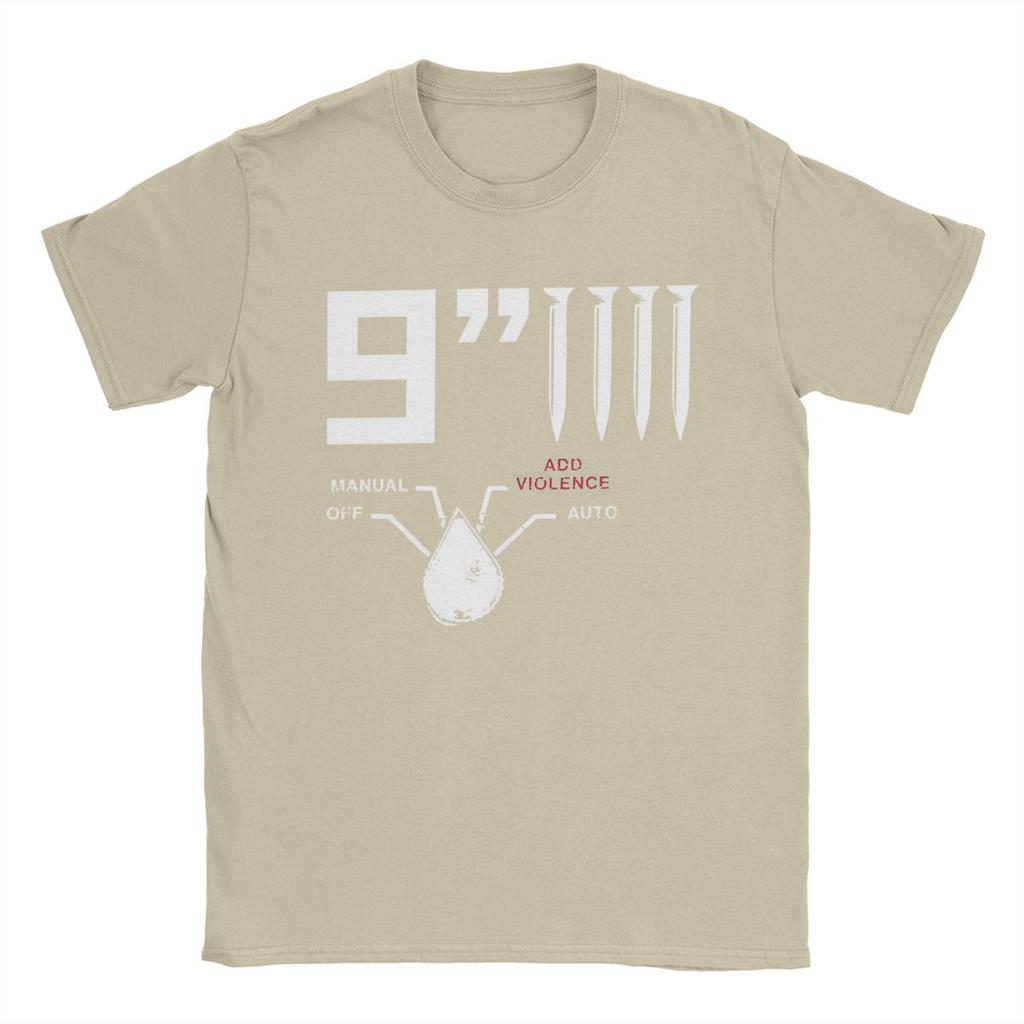 Men's NIN Nine Inch Nails T Shirt Pure Cotton Tops Novelty Short Sleeve Crewneck Tees New Arrival T-Shirts