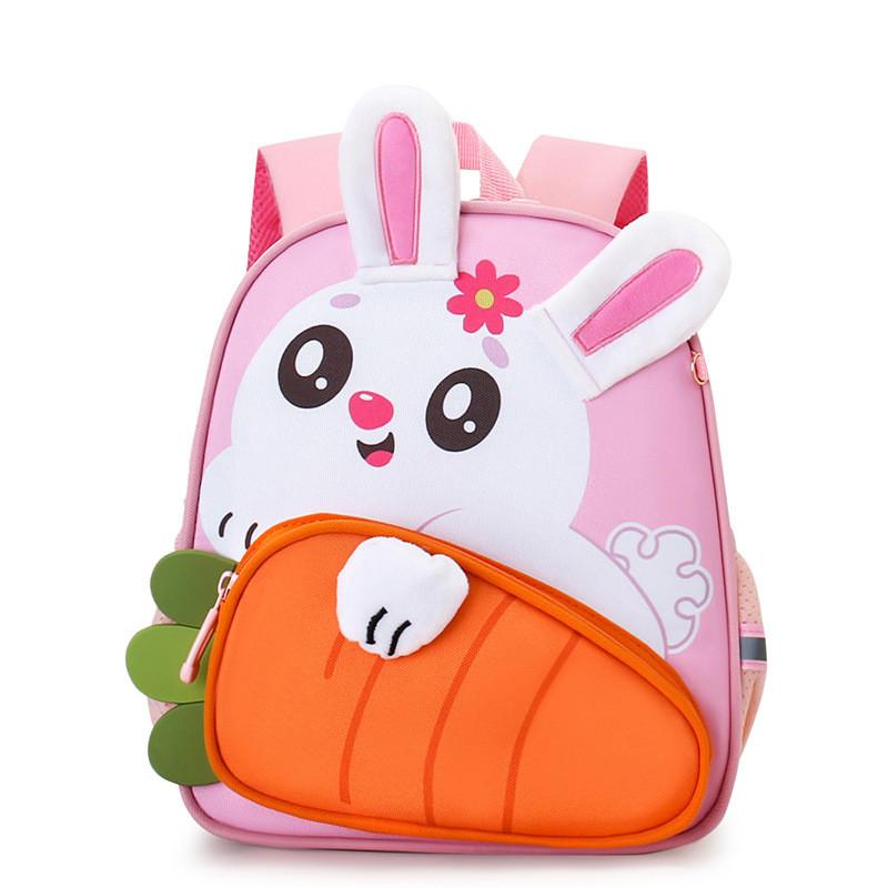 Childrens Cartoon Backpack With Nylon Material And Breathable Air Cushion Straps For School Use