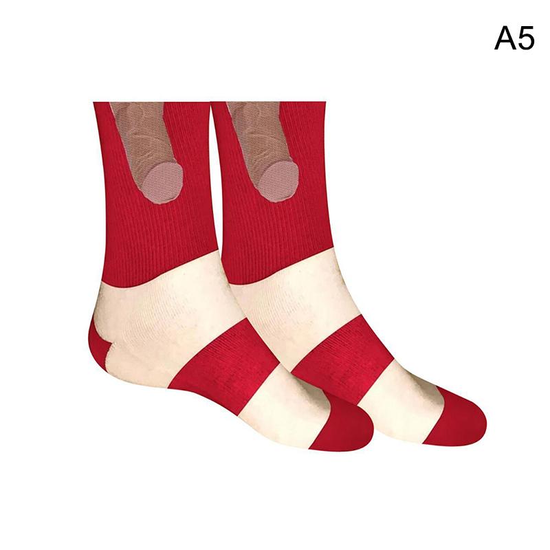 2023 Neuheit Lustiger Sockenwitz Exposed Prank Printing Lustige bunte sexy Socken