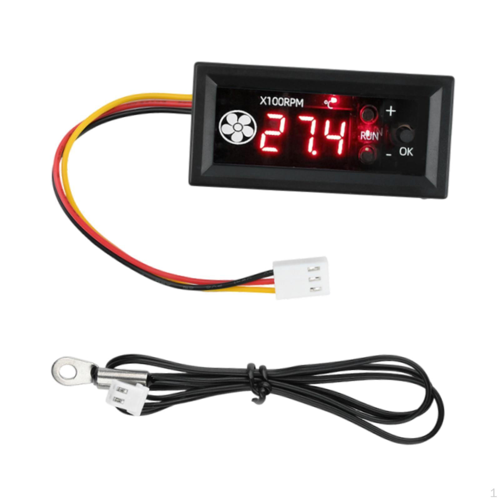 

4-контактный регулятор скорости вентилятора Точный 12 В 3 А Регулируемое охлаждение ПК Set B