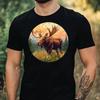 T-Shirt Homme Motif Élan Coton Taille XS à 5XL