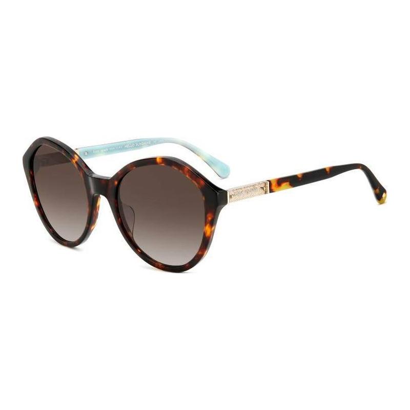 Kate Spade Brand Logo Acetate Irregular Sunglasses Women s Tortoiseshell JEZEBEL-G-S-086F4HA