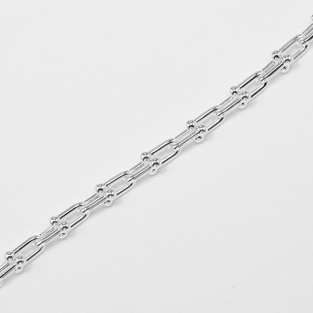 TIFFANY&Co. Hardware kleines Glied Armband Handgelenkgröße 6,7" Silber 925 17,78g Damen Gebraucht