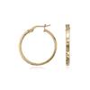 Gold Hoop 18K Gold Box Stainless Steel Earrings 2cm [Naot Jewelry] Earrings, [Gift Included] Women's (Approx. Diameter)