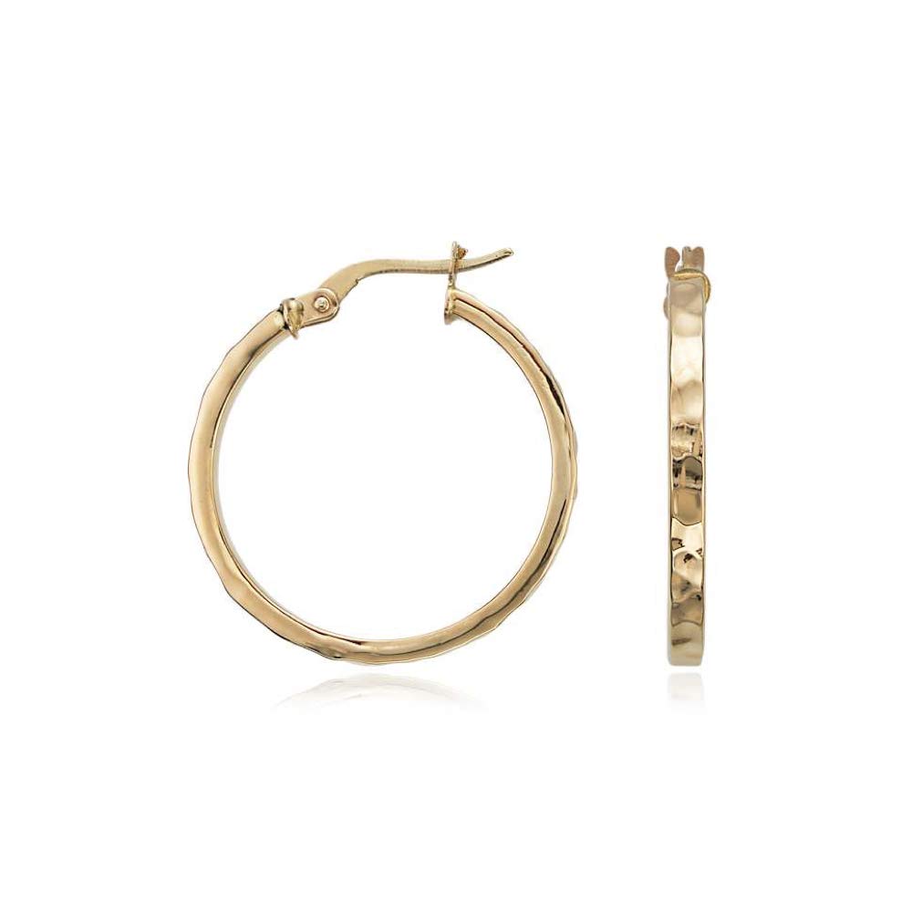 

Gold Hoop Earrings 18K Gold Box Stainless Steel Earrings [Naot Jewelry] [Gift Included] Women s (Diameter approx. 2cm) золотий