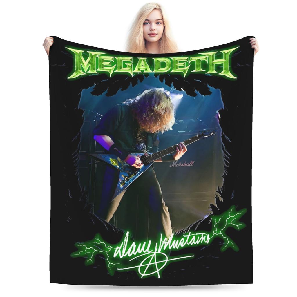 Killing Is My Business Rock Band Blanket Flannel Megadeths Lightweight Throw Blanket for Car Sofa Couch Bedspread