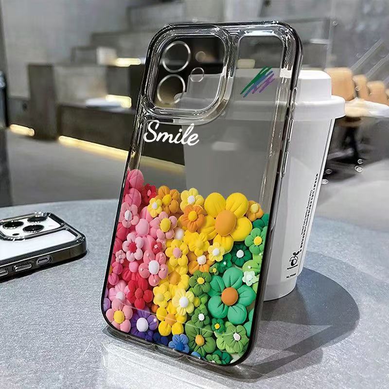 Color Sunflower for Iphone17promax Mobile Phone Case 12 Transparent Apple 15 Anti-drop 14pro13/16