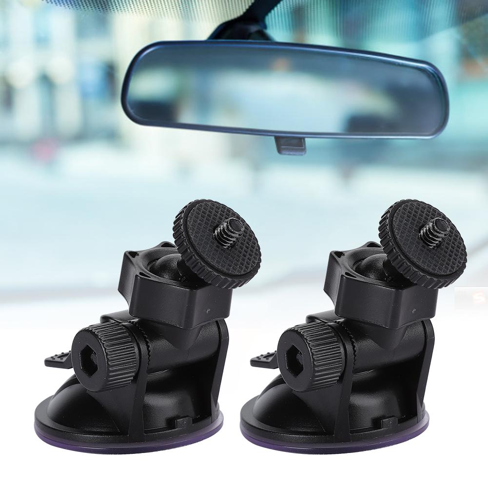 HD H3005A 2Pcs Driving Recorder Car Bracket 55mm Suction Cup 360 Degree Rotating Support Screw Heads