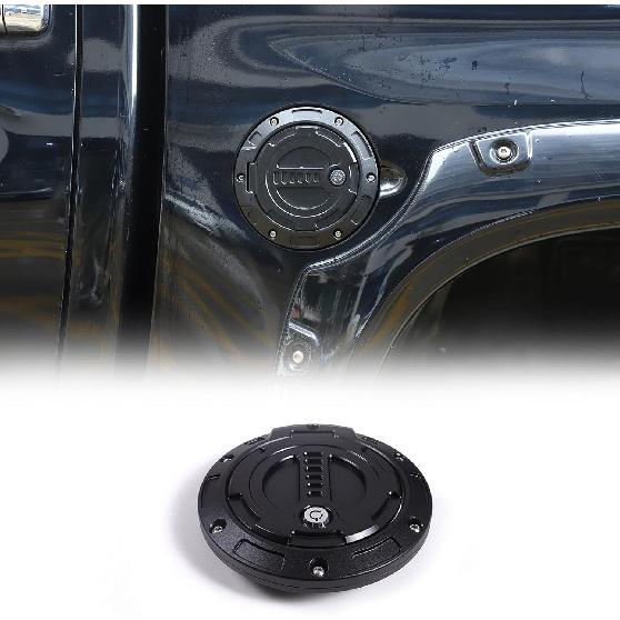 LLKUANG Gas Fuel Tank Cap Protector Cover Compatible with Toyota Tundra 2007-2021,Fuel Tank Door Cover Car Oil Gas Cap Door Cover Trim Decorative