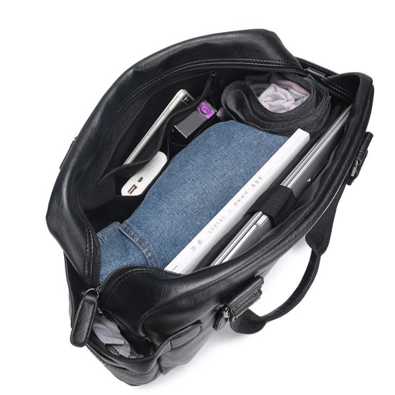 PU Leather Bag Business Famous Designer Bags Men Handbags Men's Travel Bags Laptop Briefcase Bag for Man