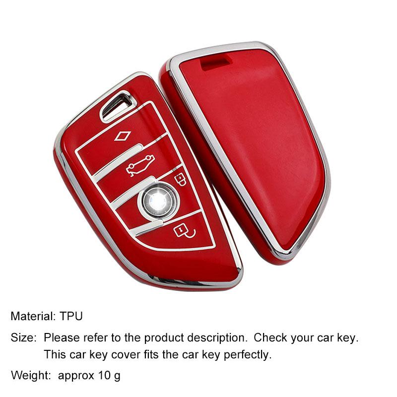 TPU Car Key Cover Case Fob for BMW M3 M4 M5 M8 X3M X5M X1 X4 X5 X6 IX3 Z4 I4 2 Series 4 Series 5 Series 8 Series 6 GT 320i 440i
