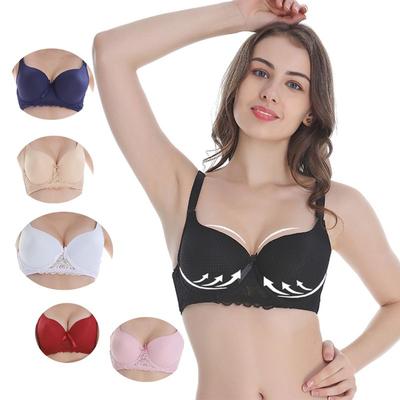 Sujetadores Sexy Para Mujer Ropa Interior Sin Costuras Con Almohadillas Talla Grande Copa BCDE Bralette Push Up Sujetador Chaleco Inalámbrico BH Lencería