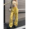 Dopamine color overalls women's spring and autumn new sweet cool wind hot girl loose high waist wide leg pants