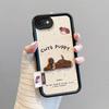 KEYSION Cartoon Cute Plush Embroidery Case for iPhone SE 2020 2022 with Lanyard Shockproof Phone Cover for iPhone 8 7 6s Plus