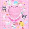 Sanrio (SANRIO) L-Size Photo Pocket Album (Enjoy Idol) Sanrio Characters PVC, Approx. 18cm W x 3.3cm D x 22cm H, 6-Hole Type, 12 Sheets (48 Pockets),