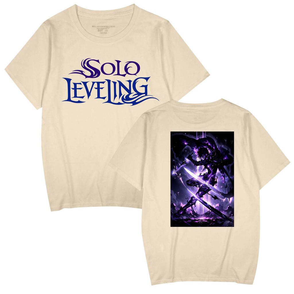 Popular Anime 'Solo Leveling' Unisex Casual Short Sleeve T-shirt for Couples