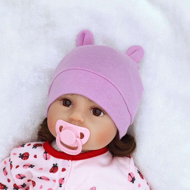 New Baby Hat For Boy Girl Fashion Ears Bonnet Cute Pography Props Hats Newborn Beanie Kids Outdoor Warm Knitted Beanie Cap